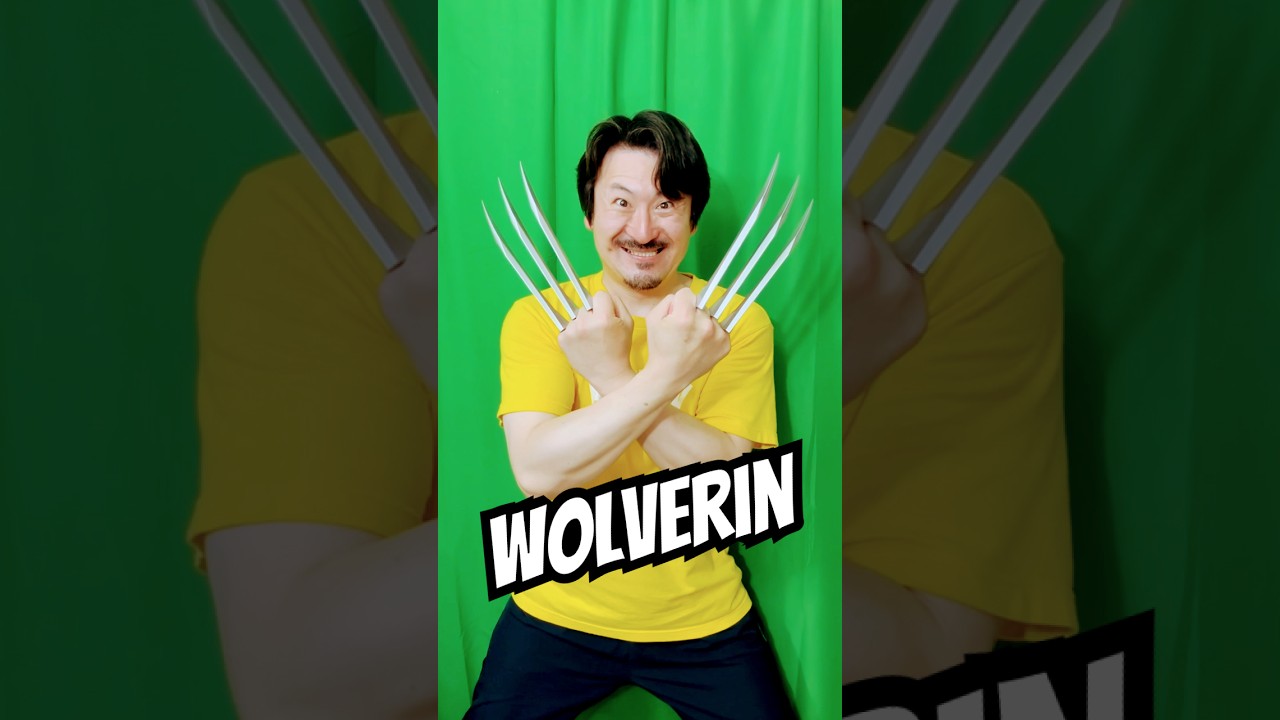 Amazonで買ったプラスチック製クローでウルヴァリン！【Become Wolverine with plastic claws bought from Amazon】#shorts