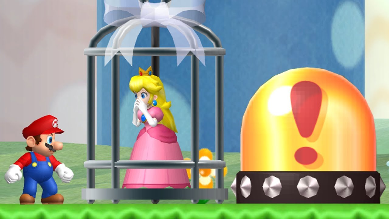 What Happens When Mario Rescues Peach In The First Level Youtube 