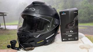 cardo hjc helmet with separate battery Mach V Commander Redline / XL Premium Bluetooth Cardo Systems HJC 4X