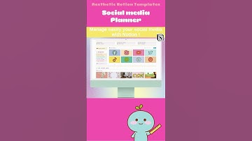 Your aesthetic and kawaï Notion template #notiontemplates #notion #shorts #secondbrain #plannergirl