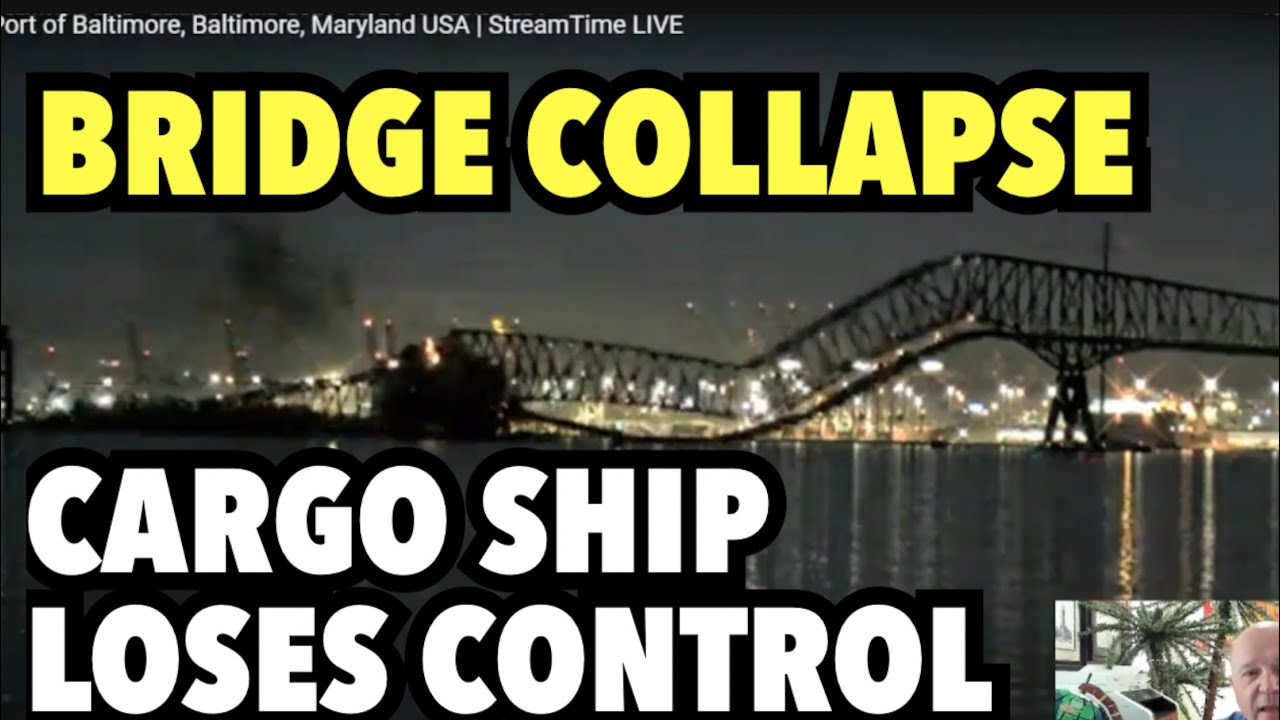 Bridge Collapses after Cargo Ship loses Control in USA | Baltimore ...