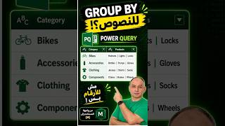 باور كويري | Group By مش للأرقام بس 🤯 #PowerQuery #Excel #اكسيل #باور_كويري