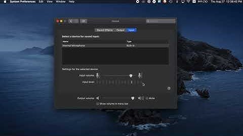 How to test the built-in microphone on a Mac laptop.