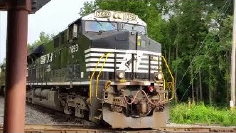 [NS]7693 GE ES40DC & [NS]7694 ES40DC Works Selma NC Running As NS 349 Adding To There Train