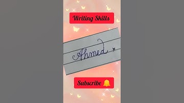 Ahmed | How to write Ahmed in cursive writing #viral #calligraphy #cursivewriting #viralshort
