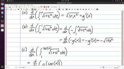 Fundamental Theorem of Calculus Video 6 - Using FTC 2