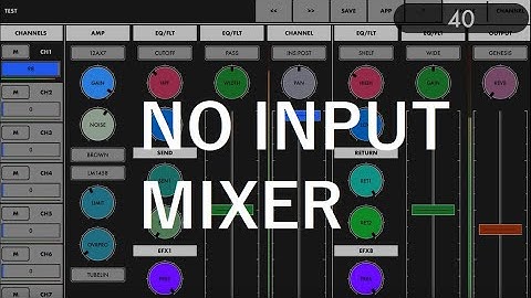 NoInputMixer - Feedback-based instrument for iOS by Igor Vasiliev / @zzzwiw