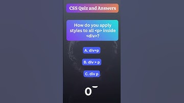 CSS Quiz 8 of 1000 | Cascading Style Sheets Quiz and Answers | Web Development Skills