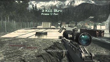 Question Video - Cod4 HC HQ gameplay on Countdown w/ Barret .50cal (Gameplay/Commentary