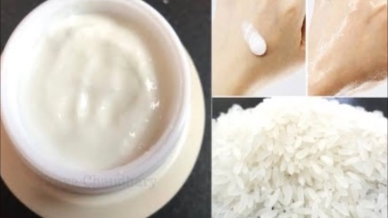 Crema facial de arroz