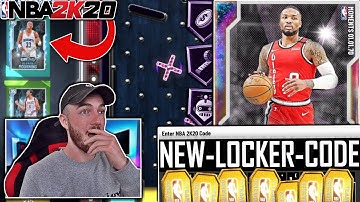 NEW LOCKER CODE 2K20 + *HIDDEN* GALAXY OPAL DAMIAN LILLARD GAMEPLAY! (NBA 2K20 MYTEAM)