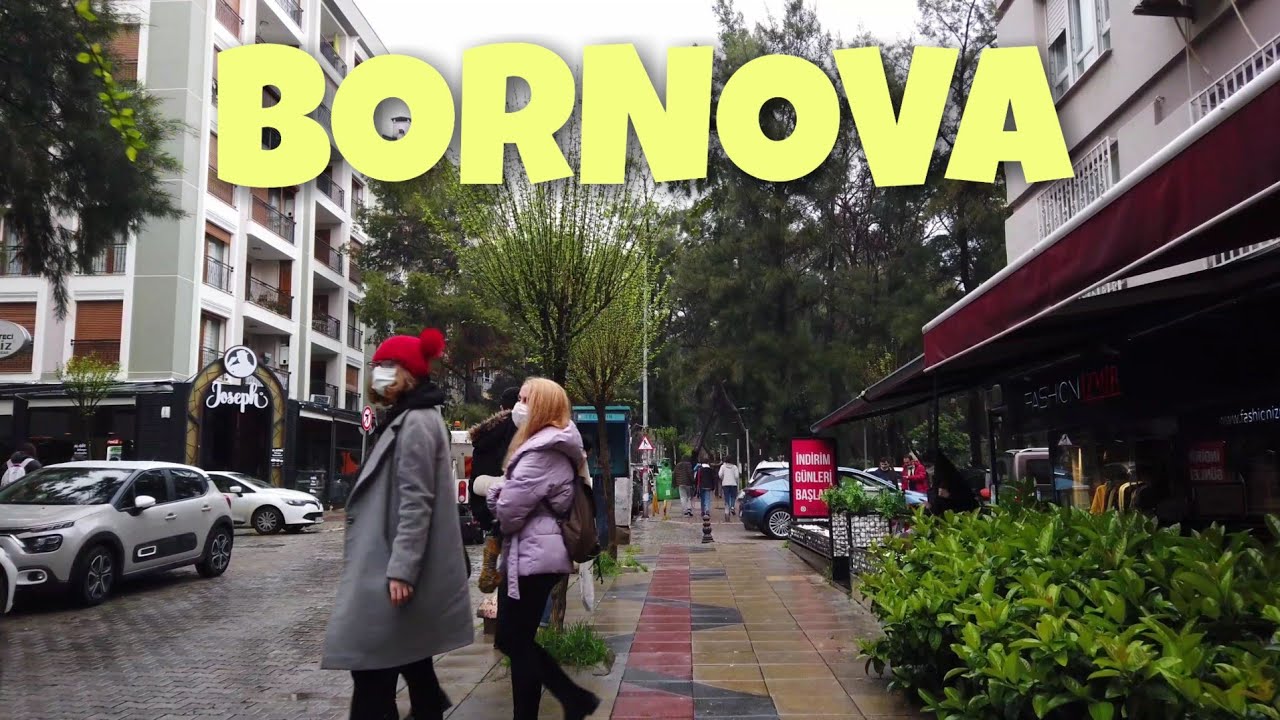 Izmir, Turkiet | Bornova Sokakları | Stadsvandring 4K