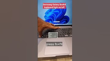 How to on Laptop keyboard light Samsung | Laptop keyboard light turn on | Samsung Galaxy book 4