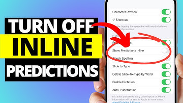 How To Disable Inline Predictive Text iPhone