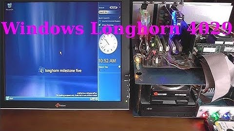 Microsoft Windows Longhorn 4029 Beta