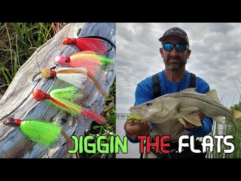 Jigging the flats and around docks for Snook 