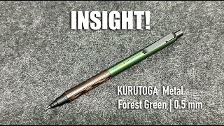 INSIGHT! Kuru Toga Metal – Forest Green 0.5 mm