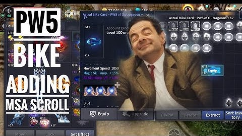 Cabal Mobile PH - PW5 bike adding option scroll MSA/2nd slot and 3rd slot success