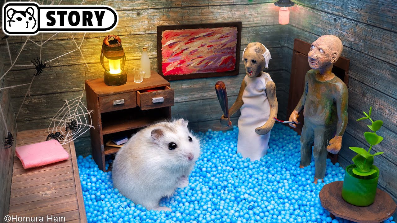 ⁣🐹 Hamster Escapes the Granny Maze with Grandpa 🐹 Homura Ham