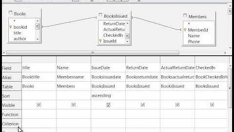 10 Create queries using Design View Hindi
