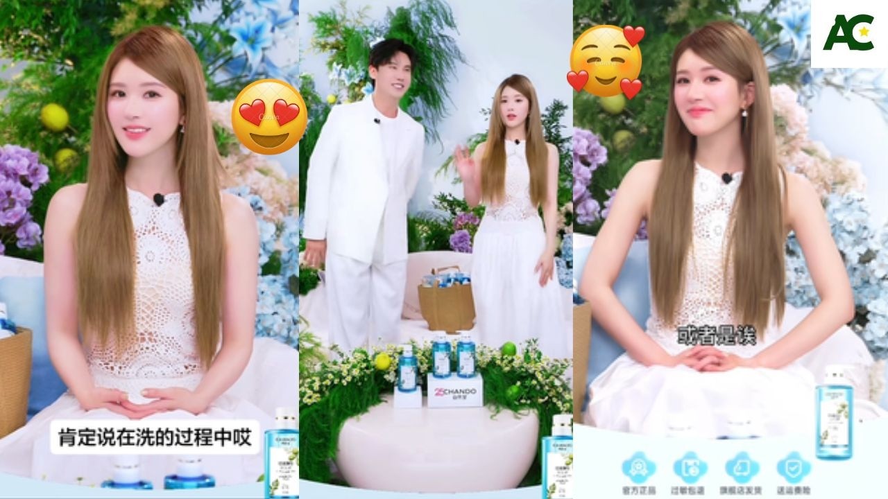 Wow! 😍 Zhao Lusi Surprises Fans With Her Long Hair and Gentle Beauty During Chando Livestream ✨
