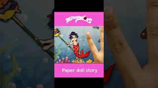 Miraculous Mermaid Ladybug & Baby - Paper doll #dollcrafts #paperdoll #miraculous #ladybug