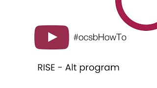 10 RISE - Alt Program