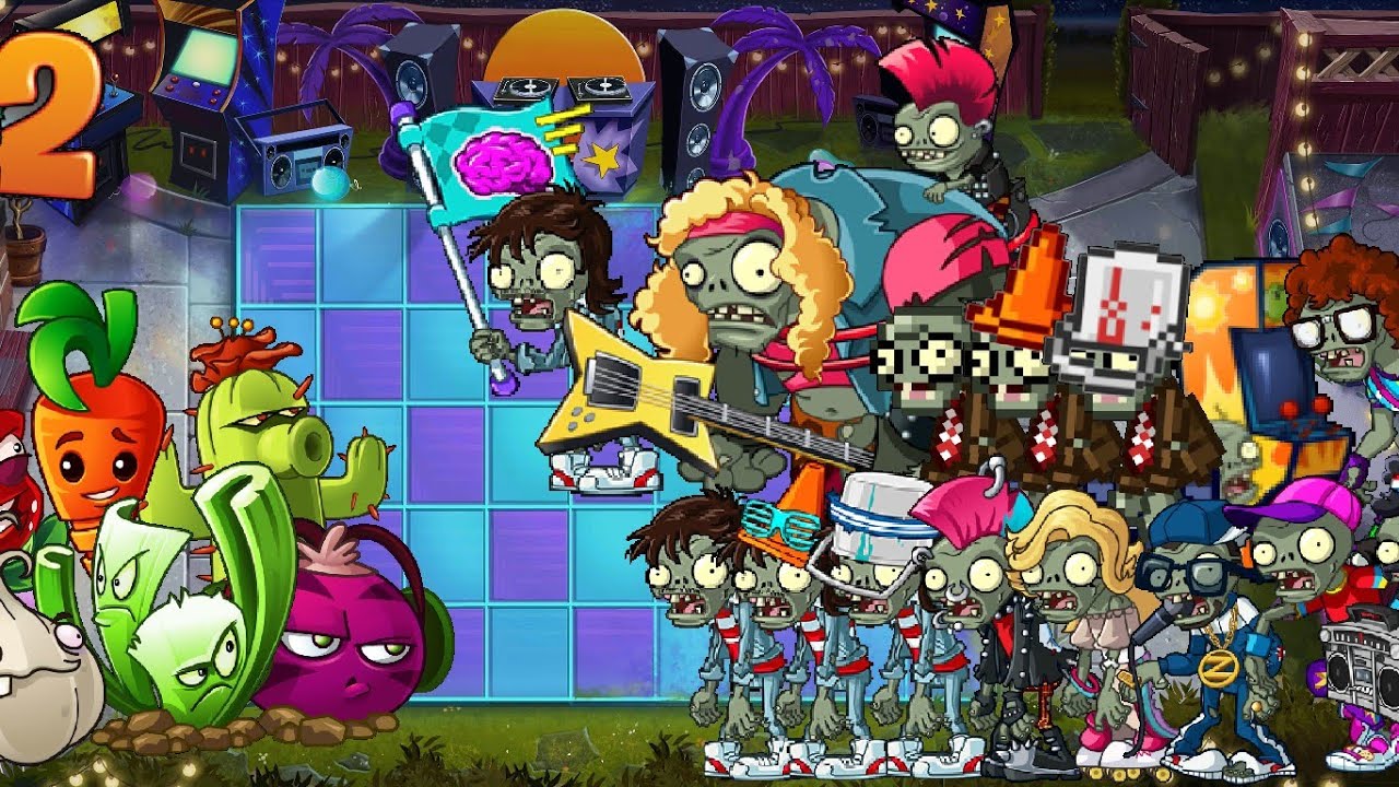 Plants vs zombies 2 online new zombies new plants new world фото 32