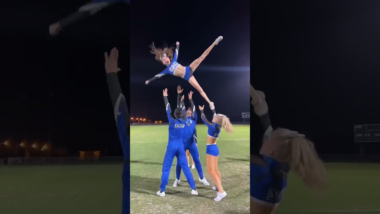 HARDEST CHEER STUNT EVER  cheer  cheerleadingworlds  cheerleading  stunt  shorts