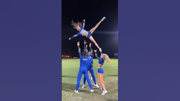 Thumbnail of HARDEST CHEER STUNT EVER😳😰 #cheer #cheerleadingworlds #cheerleading #stunt #shorts