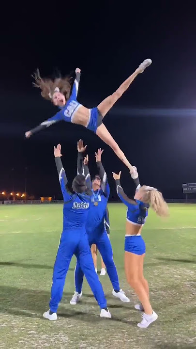 HARDEST CHEER STUNT EVER😳😰 #cheer #cheerleadingworlds #cheerleading #stunt #shorts