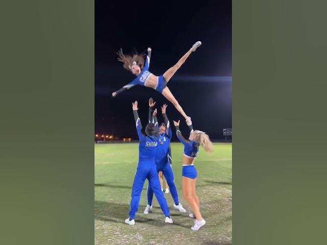 HARDEST CHEER STUNT EVER😳😰 #cheer #cheerleadingworlds #cheerleading #stunt #shorts