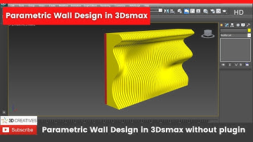 Parametric Wall Design in 3dsmax without plugin //3DCreatives