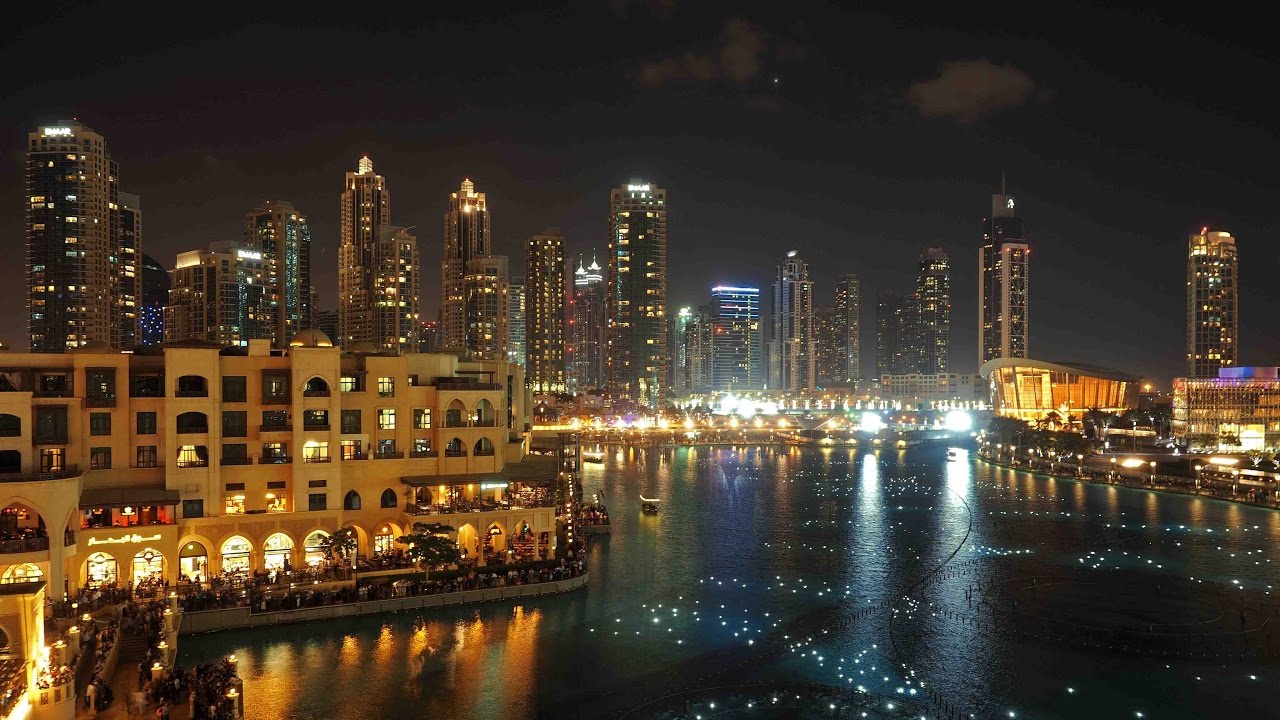 Dubai Fountain Show Time To Say Goodbye YouTube