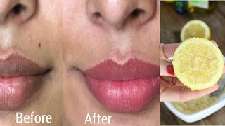 Comment avoir des lèvres roses en 3 minutes / éclaircir les lèvres foncées naturellement à la maison