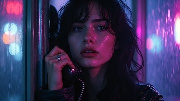 Voices On The Line — Melancholic Synthwave Journey | Retrowave AI Music Video