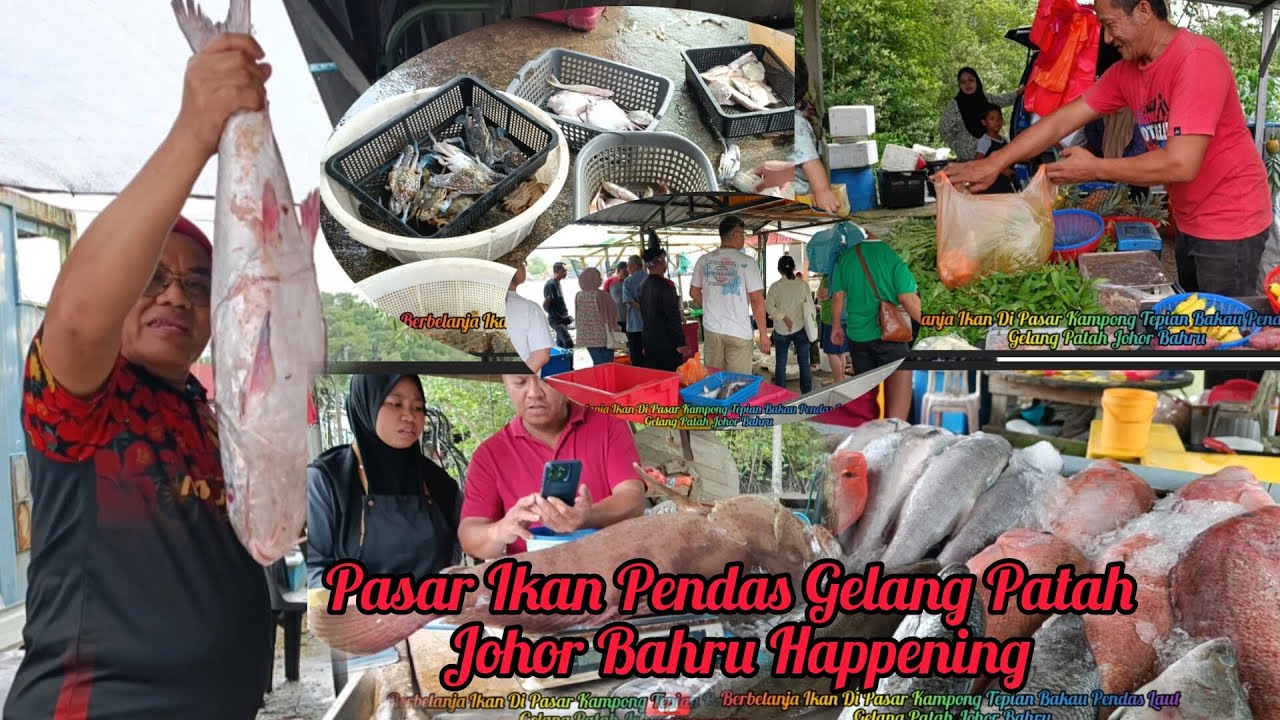 Berbelanja Ikan Di Pasar Kampong Tepian Bakau Pendas Laut Gelang Patah Johor Bahru
