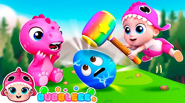 🥚 Colorful Easter Eggs Song +MORE |  Learn Numbers and Colors |  Bubbleee - Sing,  Dance and  Learn!