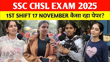 SSC CHSL Review & Analysis 2025 | 1st shift 17 november | Shift Wise Question Paper Review