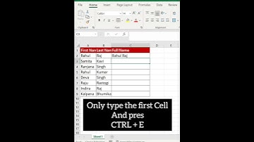 Flash Fill Ctrl + E ka kamal | #shorts #exceltips #exceltutorial #excelformula #msexceltutorial