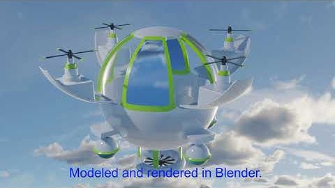 Modeling, animation and rendering of a drone in Blender 3D and  Animation  rendered in EEVEE.