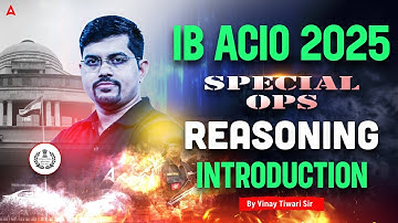 IB ACIO Reasoning Classes 2025 | IB ACIO Reasoning Classes | IB ACIO Reasoning By Vinay Sir