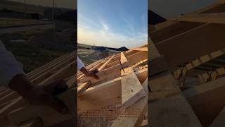 Roof Framing Hack #RoofHack #CarpentryTrick #RoofFraming #ConstructionHack #Woodworking