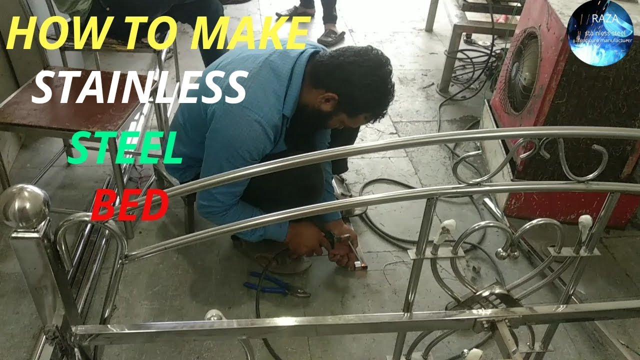 MAKING THE INDUSTRIAL STEEL BED!! By md khan