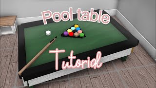 Pool table Tutorial (Roblox Bloxburg) | Nirolix