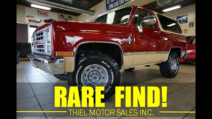 1987 Chevrolet K5 Blazer 4X4 RARE 4-SPEED MANUAL For Sale @ WWW.THIELMOTORS.COM