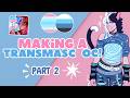 Turning 2 Trans Masc Flags into a cat oc [Part 2] ✧°｡ Queer OC Real Time Draw Wth Me