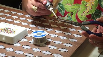 12 x 12 NeoPixel Ping Pong Ball Array (Soldering the Little Wires)