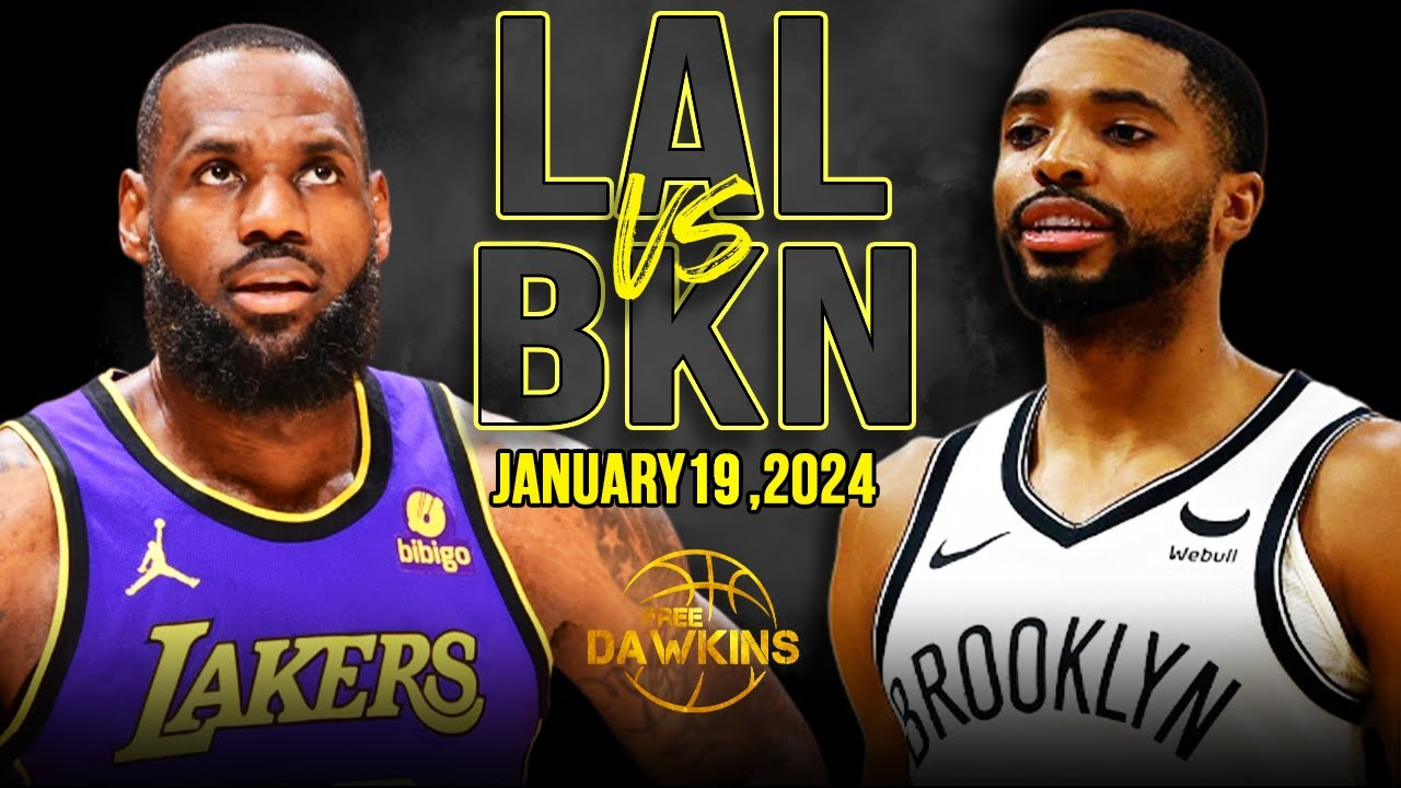 Los Angeles Lakers vs Brooklyn Nets Full Game Highlights  January 19 2024  FreeDawkins