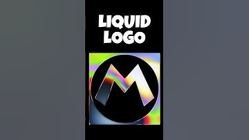How to make a Liquid Logo in Seconds💧#shorts